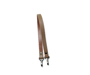 Ручка для сумки шкіра 40х1,5см з карабінами Крафт флотар (40151-PK)