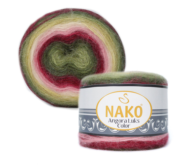 Пряжа Nako Angora Luks Color 81909