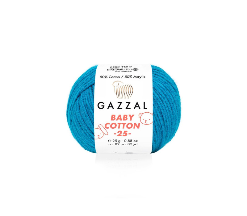 Пряжа Gazzal BabyCotton 25 цвет 3428 Пряжа Gazzal BabyCotton 25 цвет 3428