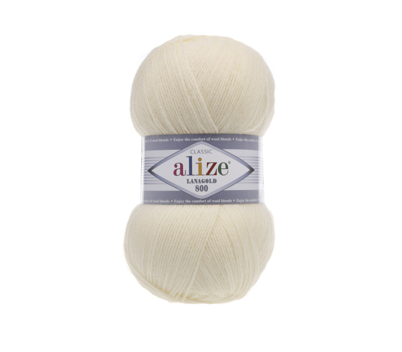 Пряжа Alize Lanagold 800 - 01