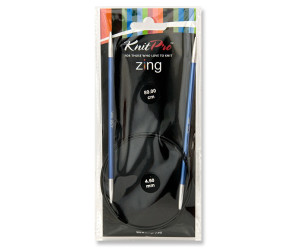 Спиці кругові 4,5мм 60см Zing KnitPro 47100
