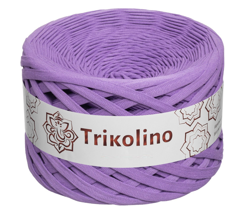 Пряжа трикотажная 7-9 мм "Trikolino" 100м. Сирень 