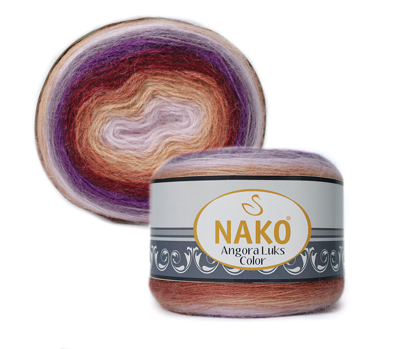 Пряжа Nako Angora Luks Color 81918