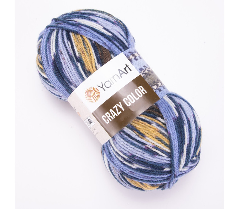 Пряжа Yarnart Crazy Color 182