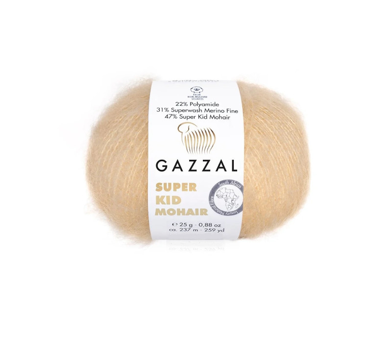 Пряжа Gazzal Super Kid Mohair 64404