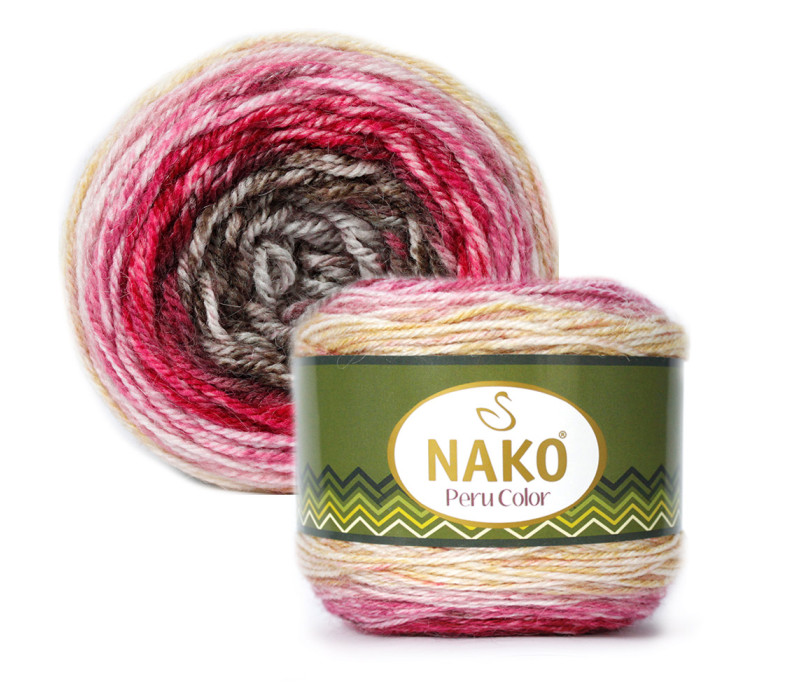 Пряжа Nako Peru Color 32189 Пряжа Nako Peru Color 32189