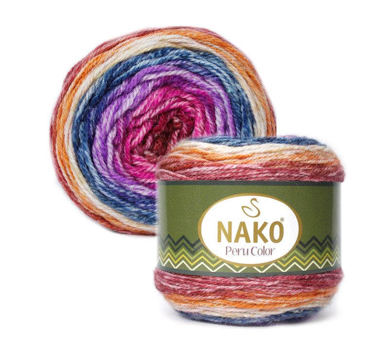 Пряжа Nako Peru Color 32187 Пряжа Nako Peru Color 32187