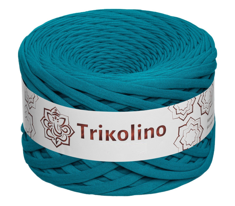 Пряжа трикотажная 7-9 мм "Trikolino" 100м. Темный изумруд Пряжа трикотажная 7-9 мм "Trikolino" 100м. Темный изумруд
