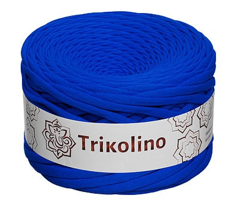 Пряжа трикотажная 7-9 мм "Trikolino" 100м. Ультрамарин Пряжа трикотажная 7-9 мм "Trikolino" 100м. Ультрамарин