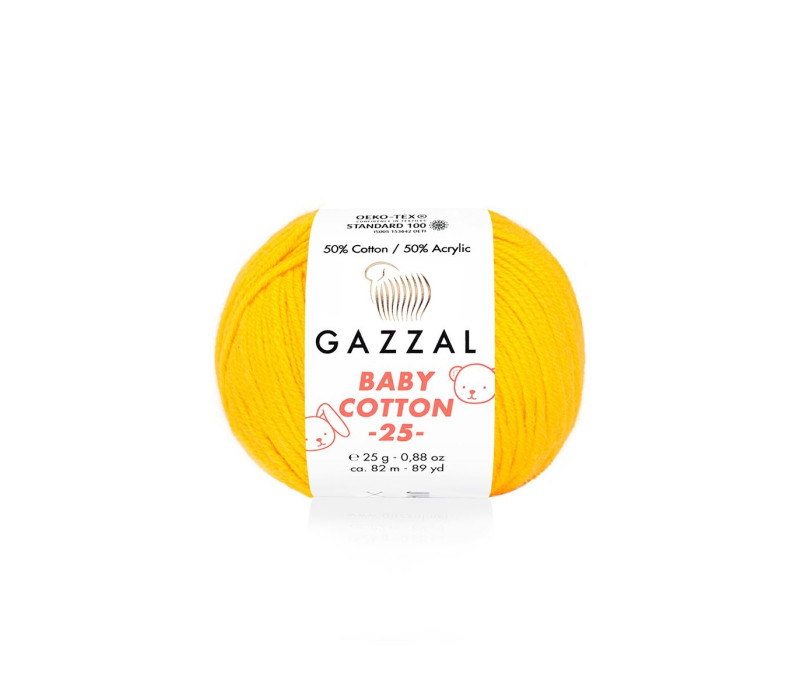 Пряжа Gazzal BabyCotton 25 цвет 3417 Пряжа Gazzal BabyCotton 25 цвет 3417