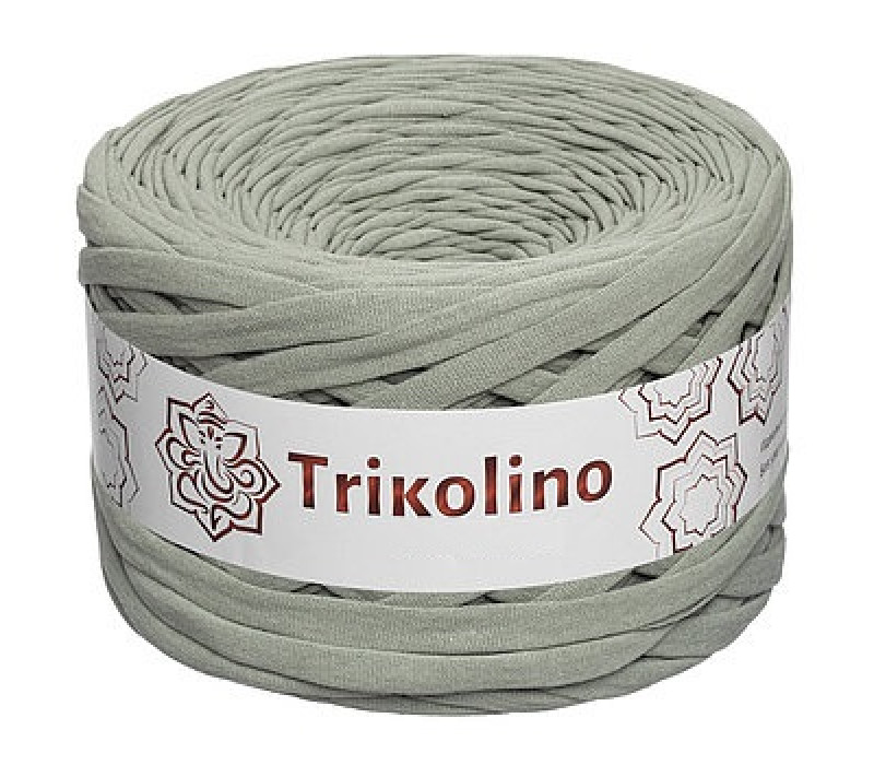 Пряжа трикотажная 7-9 мм "Trikolino" 100м. Оливковый Пряжа трикотажная 7-9 мм "Trikolino" 100м. Оливковый