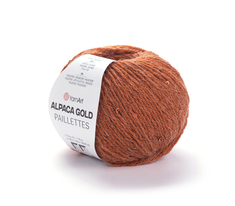 Пряжа Yarnart Alpaca Gold Paillettes 9312 Пряжа Yarnart Alpaca Gold Paillettes 9312