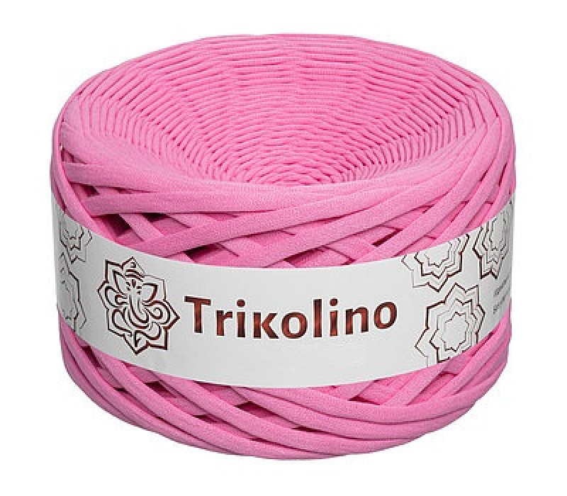Пряжа трикотажная 7-9 мм "Trikolino" 100м. Сахарная роза