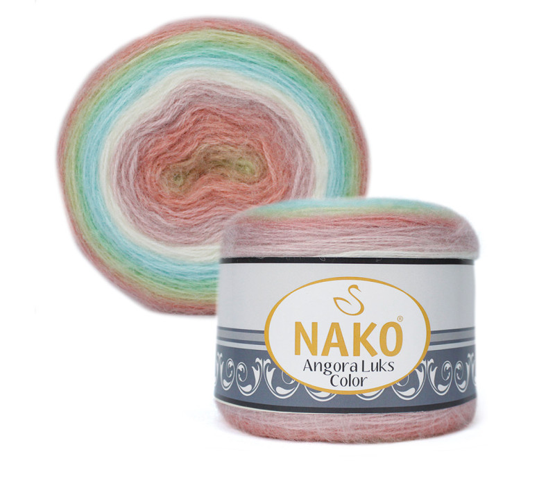 Пряжа Nako Angora Luks Color 81919