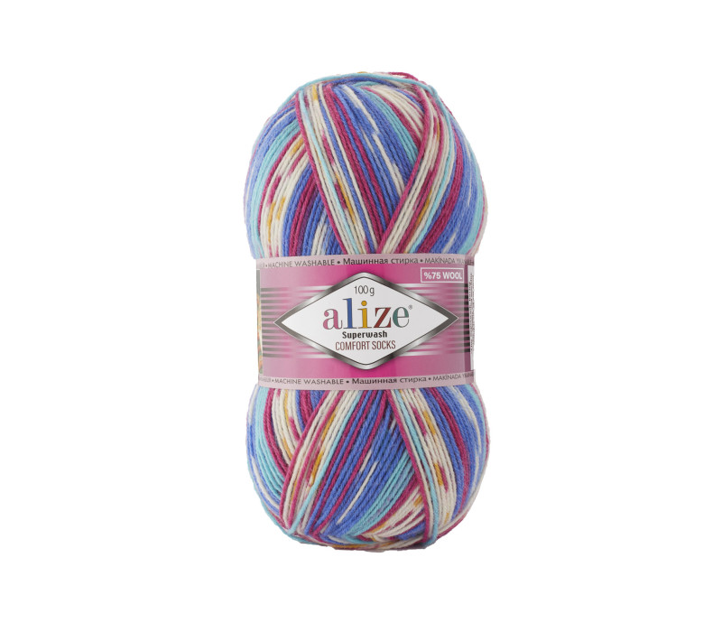 Пряжа Alize Superwash 100 7654 Пряжа Alize Superwash 100 7654
