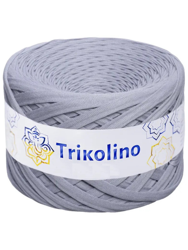 Пряжа трикотажная 7-9 мм "Trikolino" 100м. Французький Сірий 420638