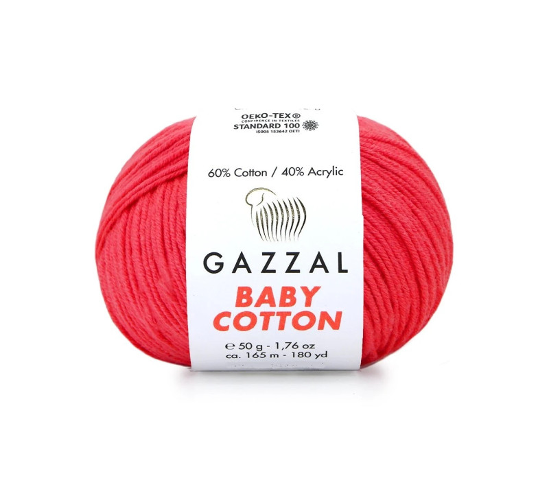 Пряжа Gazzal BabyCotton 3458 Пряжа Gazzal BabyCotton 3458