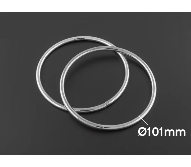 Ручка для сумки 101мм (комплект), нікель (30231) Ручка для сумки 101мм (комплект), нікель (30231)