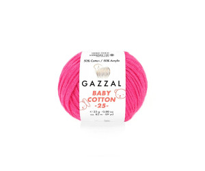 Пряжа Gazzal BabyCotton 25 цвет 3446