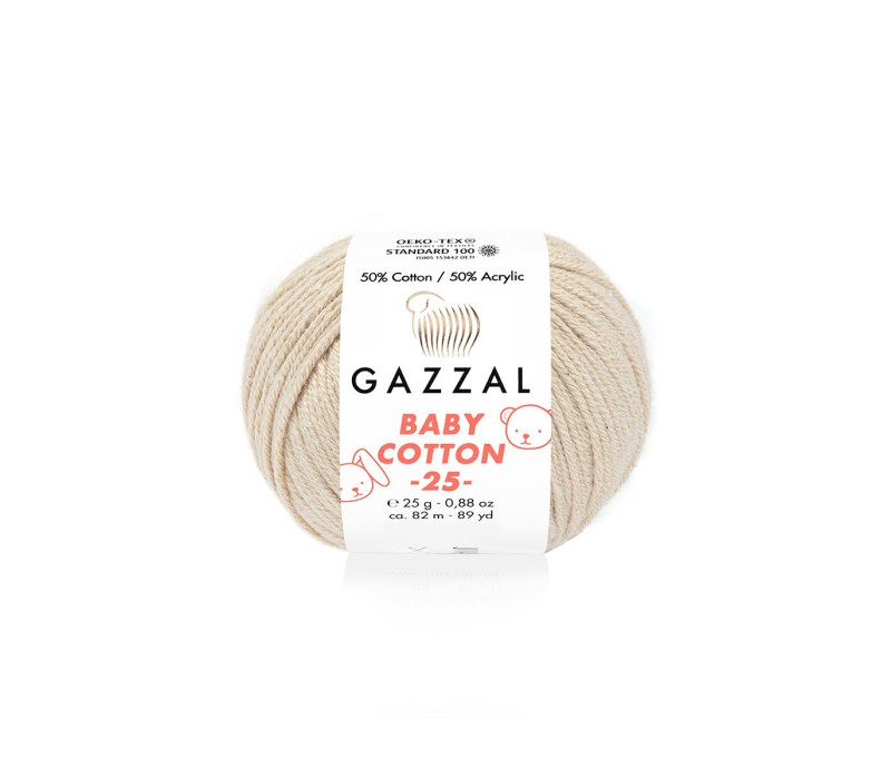 Пряжа Gazzal BabyCotton 25 цвет 3446