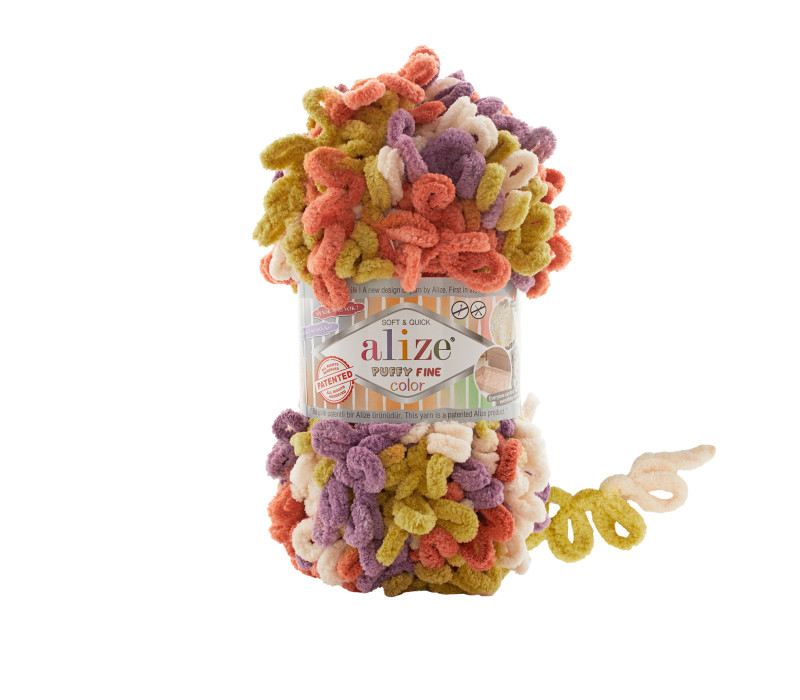 Пряжа Alize Puffy Fine Color 6519