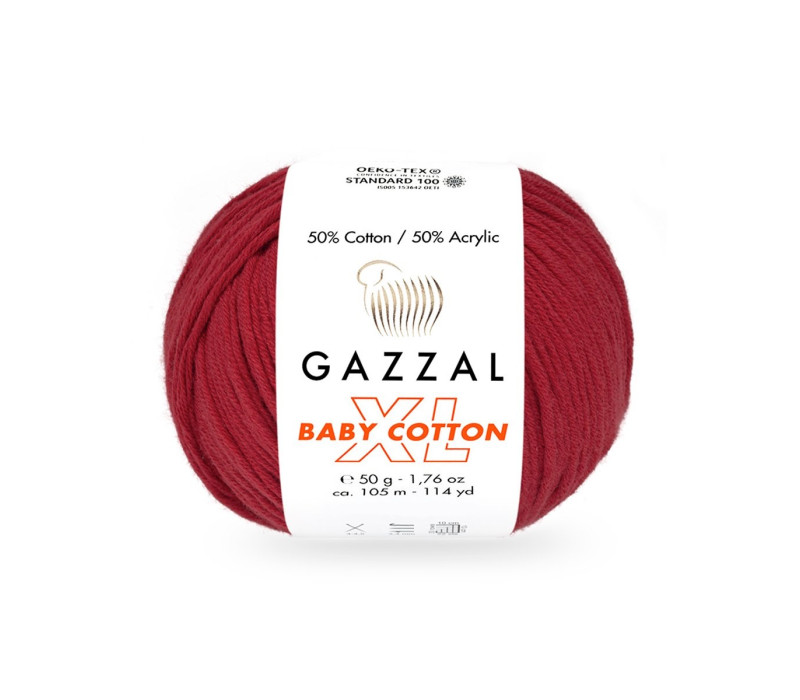 Пряжа Gazzal BabyCotton XL 3439 Пряжа Gazzal BabyCotton XL 3439