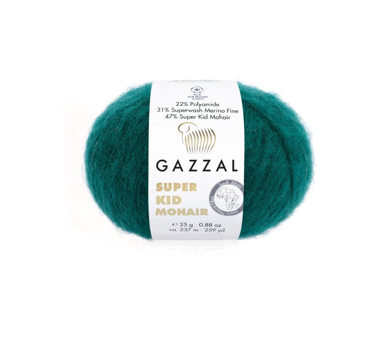 Пряжа Gazzal Super Kid Mohair 64418