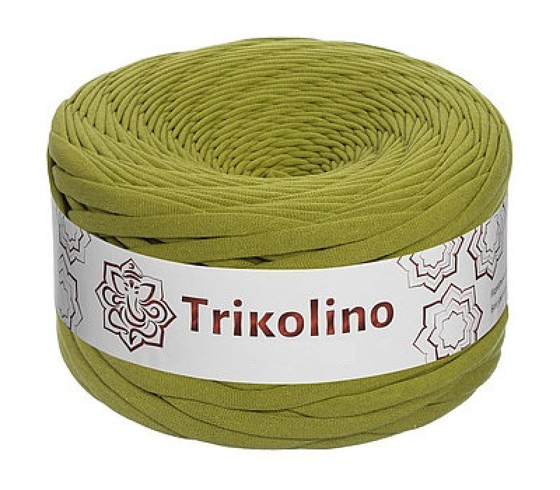 Пряжа трикотажная 7-9 мм "Trikolino" 100м. Оливковый Royal