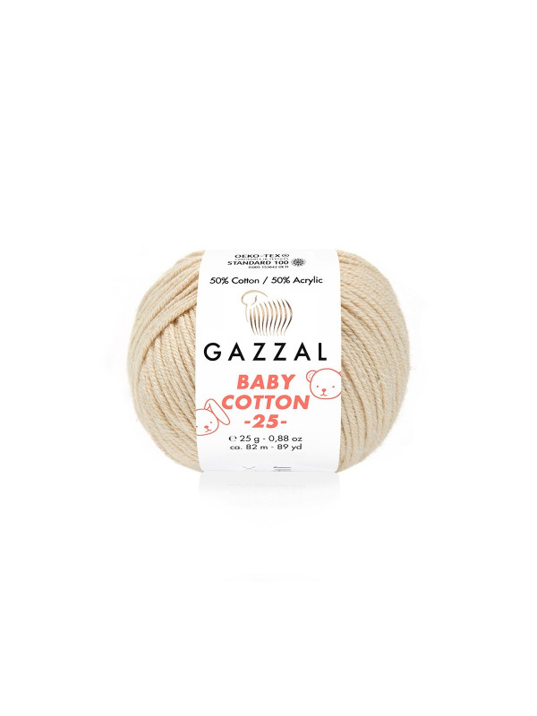 Пряжа Gazzal BabyCotton 25 цвет 3445