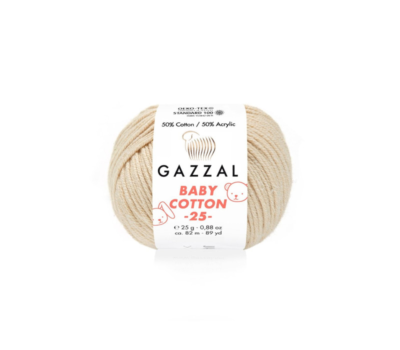 Пряжа Gazzal BabyCotton 25 цвет 3445 Пряжа Gazzal BabyCotton 25 цвет 3445