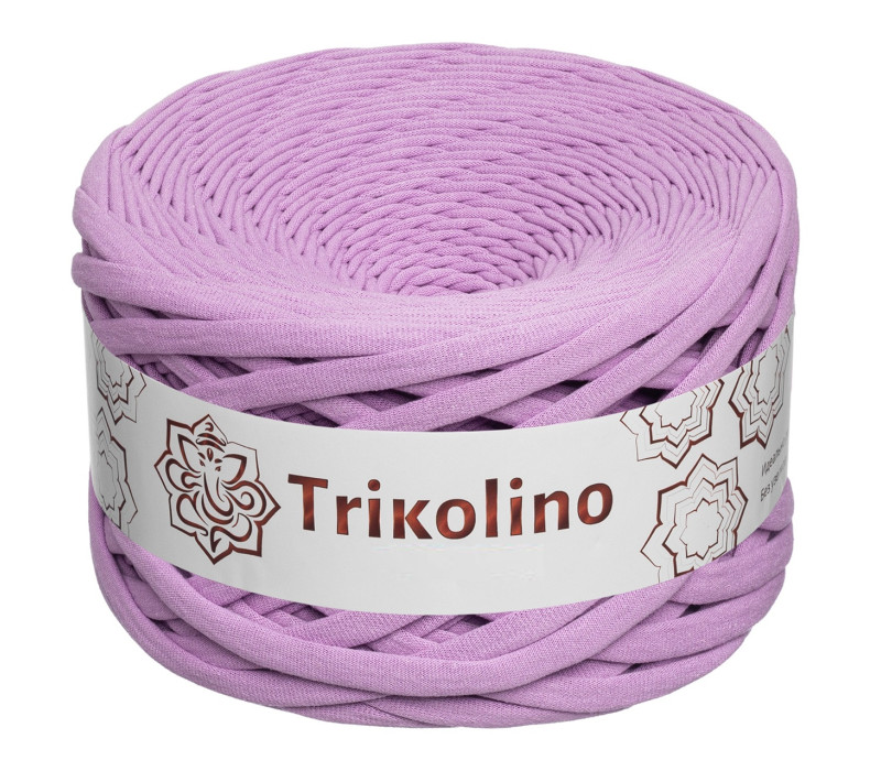 Пряжа трикотажная 7-9 мм "Trikolino" 100м. Светло-лиловый Пряжа трикотажная 7-9 мм "Trikolino" 100м. Светло-лиловый