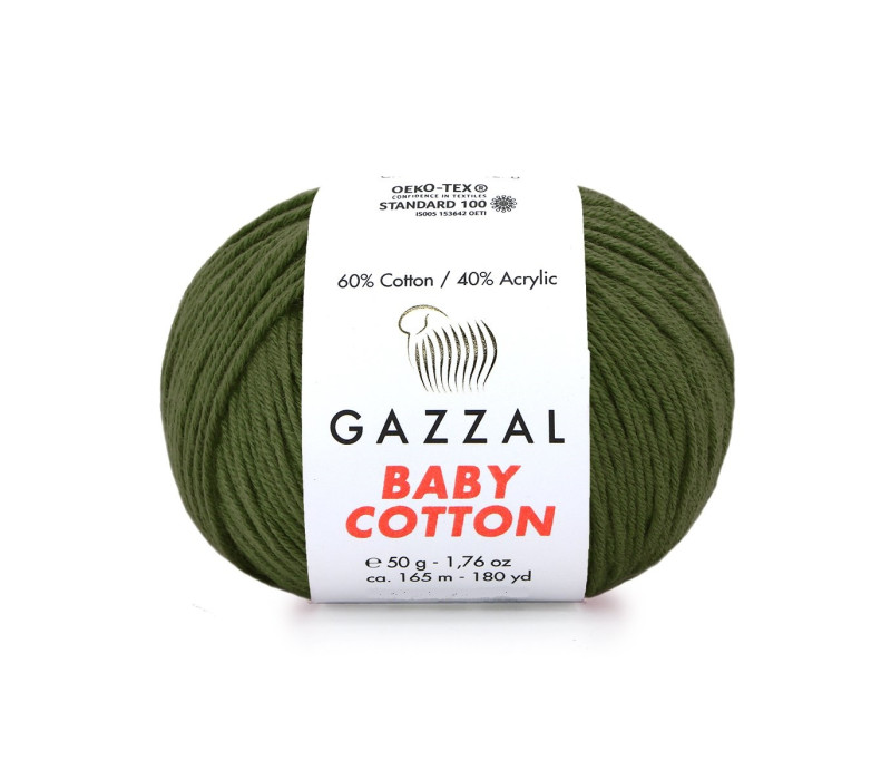 Пряжа Gazzal BabyCotton 3463 Пряжа Gazzal BabyCotton 3463