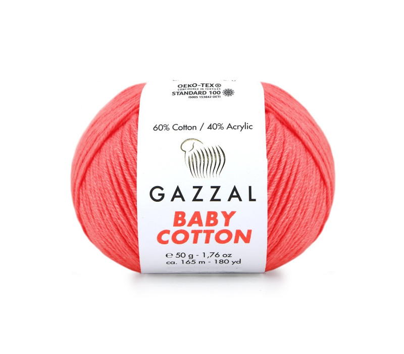 Пряжа Gazzal BabyCotton 3460 Пряжа Gazzal BabyCotton 3460