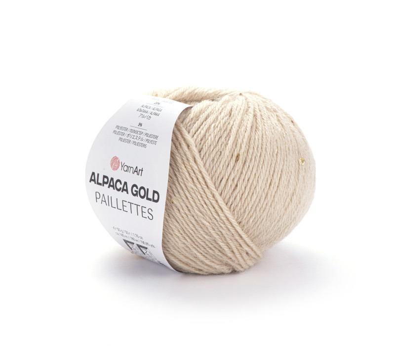 Пряжа Yarnart Alpaca Gold Paillettes 9302