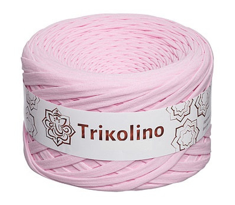 Пряжа трикотажная 7-9 мм "Trikolino" 100м. Розовая пудра