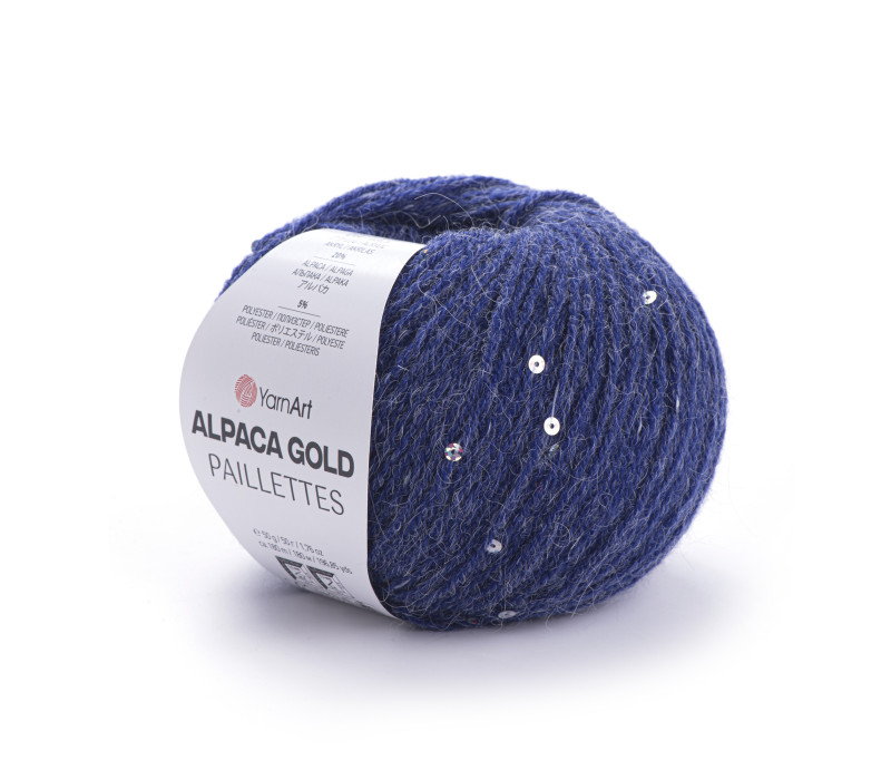 Пряжа Yarnart Alpaca Gold Paillettes 9313 Пряжа Yarnart Alpaca Gold Paillettes 9313