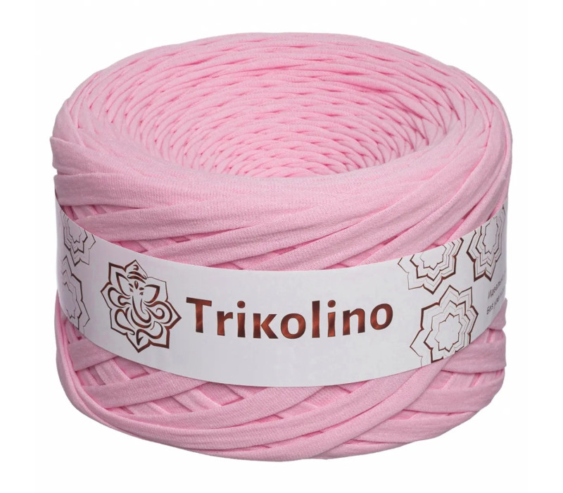 Пряжа трикотажная 7-9 мм "Trikolino" 100м. Розовая Сакура Пряжа трикотажная 7-9 мм "Trikolino" 100м. Розовая Сакура