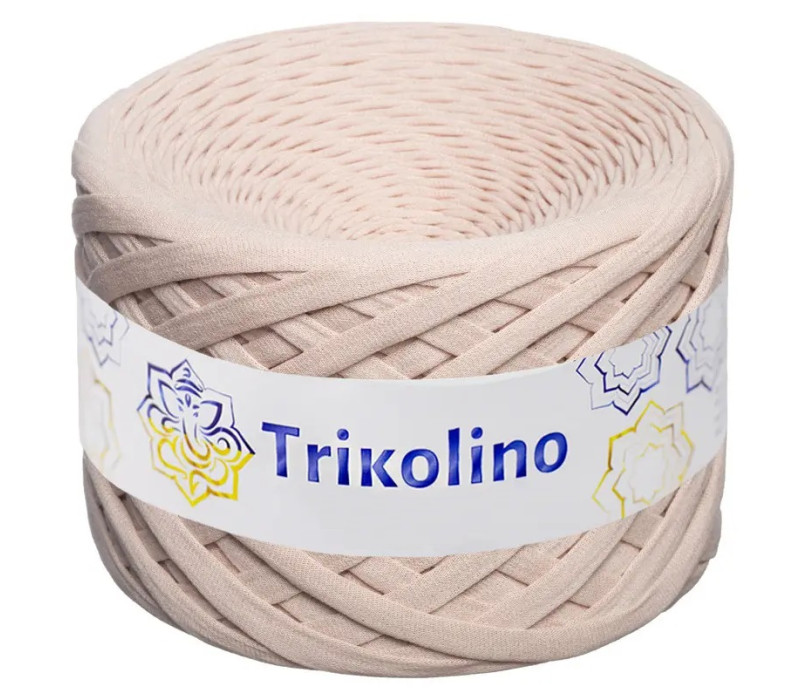 Пряжа трикотажная 7-9 мм "Trikolino" 100м. Пудра 402037 Пряжа трикотажная 7-9 мм "Trikolino" 100м. Пудра 402037