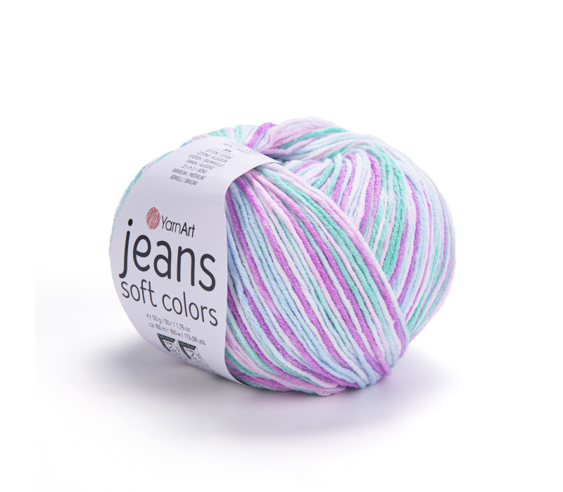 Пряжа YarnArt Jeans Soft Color 6202 Пряжа YarnArt Jeans Soft Color 6202