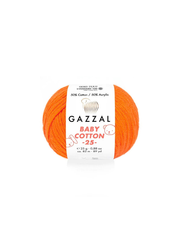 Пряжа Gazzal BabyCotton 25 цвет 3419