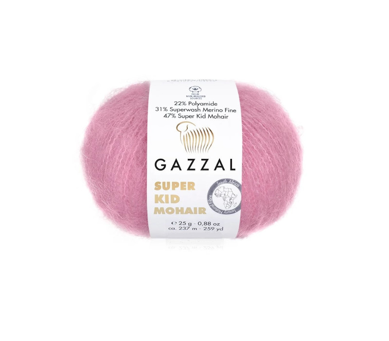 Пряжа Gazzal Super Kid Mohair 64412