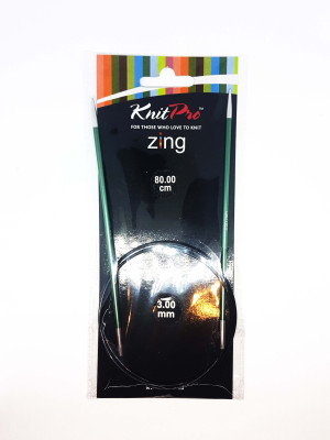 Спиці кругові 3мм 60см Zing KnitPro 47095