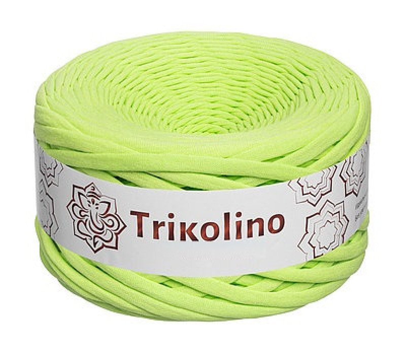 Пряжа трикотажная 7-9 мм "Trikolino" 100м. Лайм Пряжа трикотажная 7-9 мм "Trikolino" 100м. Лайм