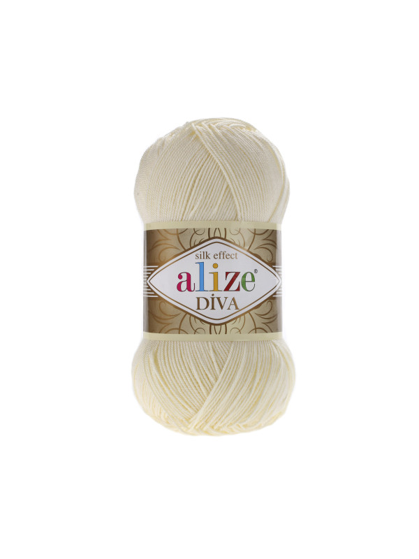 Пряжа Alize Diva 01 Cream