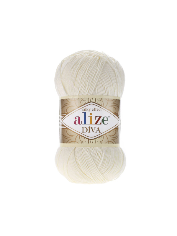 Пряжа Alize Diva 62 Light Cream