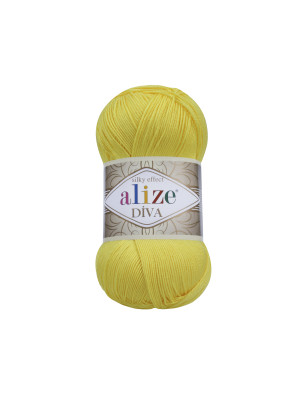 Пряжа Alize Diva 110 Yellow