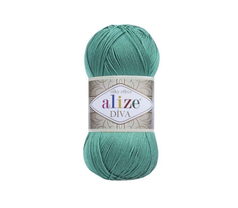 Пряжа Alize Diva 610 Jade Пряжа Alize Diva 610 Jade