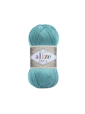 Пряжа Alize Diva 376 Cyan