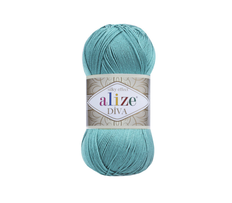 Пряжа Alize Diva 376 Cyan