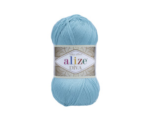 Пряжа Alize Diva 376 Cyan
